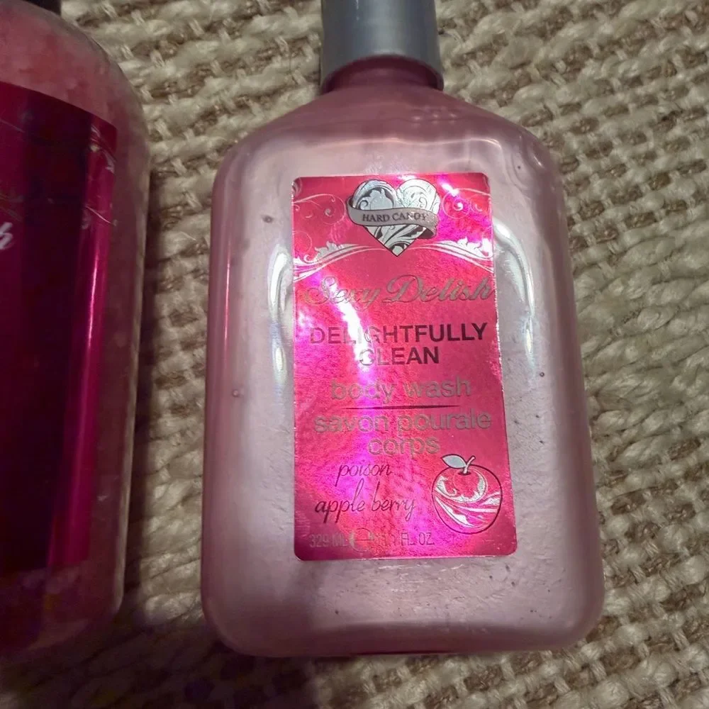 Hard candy Pink Bath Salt and Body Wash Set